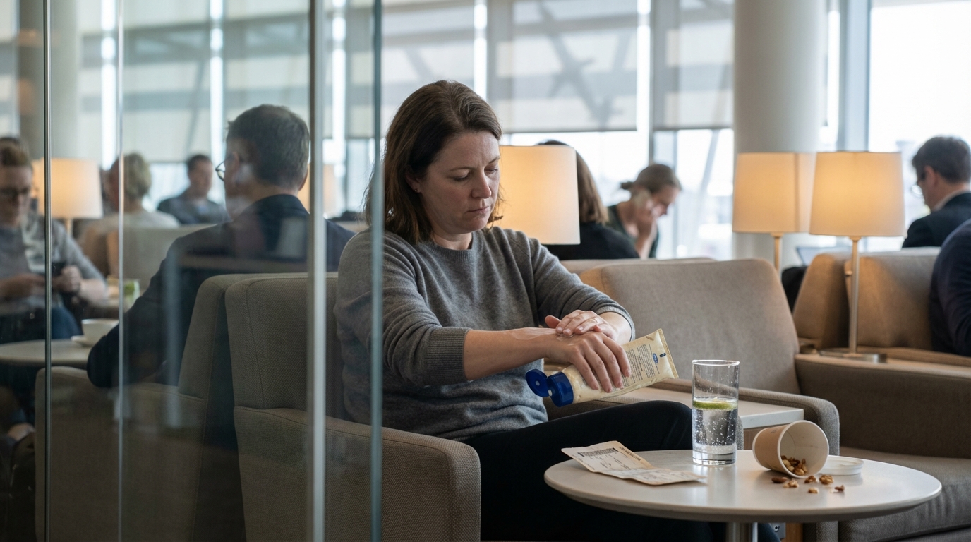 AI animatic example: lounge shot with lifestyle branding