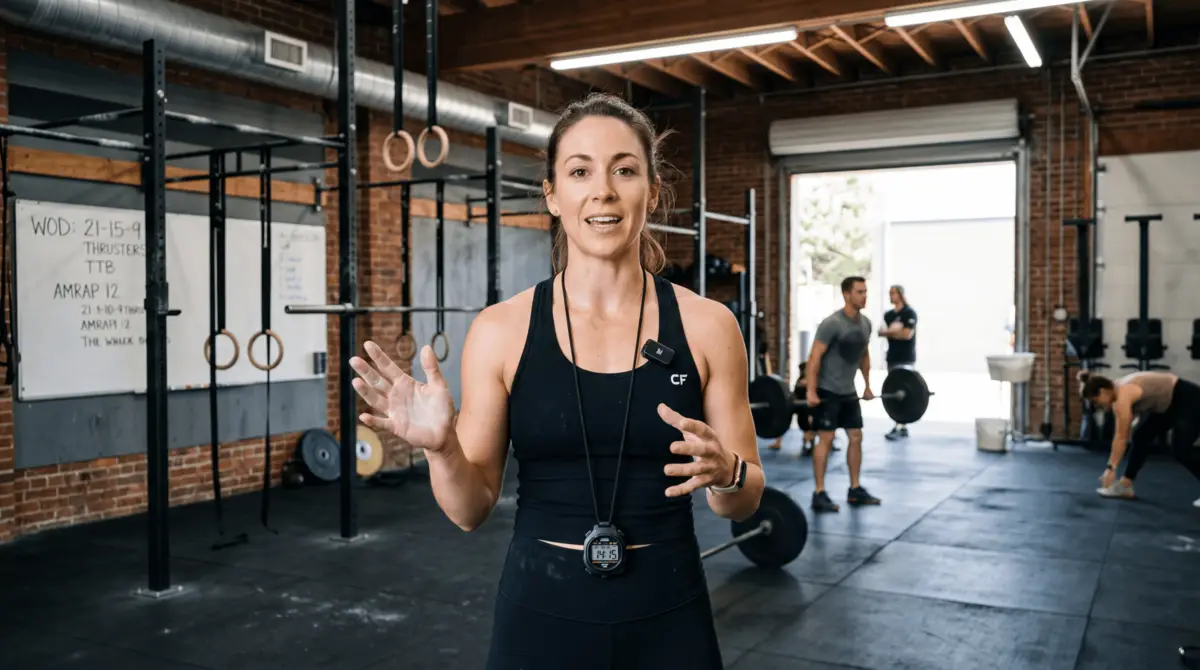 AI-localised fitness brand ad with CrossFit coach in gym — bespoke localisation example for sports and wellness content